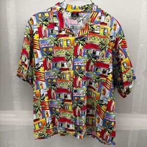 Toucan Dance By Fast Lane‎ Hawaiian Shirt Village Hawaiian Shirt Size XL FLAWED